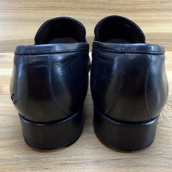 To Boot Adam Derrick New York Mens 8.5 Penny Loafers Black Leather Italy main image 12
